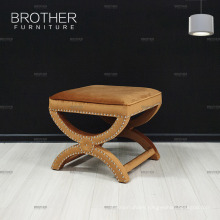 Factory price Modern fabric covered small foot stool